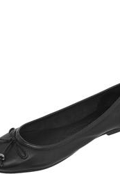 Балетки женские на каблуке TOM TAILOR, черные (кожа)