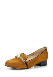 Лоуферы женские на каблуке Vitacci VI060AWAJV71, коричневые