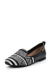 Туфли-лоферы женские Kaanas KA007AWBLE26, черные с белым