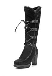 Сапоги женские на каблуке Betsy BE006AWEA009, черные со шнуровкой