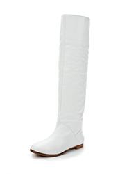 Женские ботфорты без каблука Grand Style GR025AWCHP49, белые