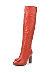 Женские ботфорты на каблуке Grand Style GR025AWCHP81, красные (кожа)