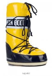 Женские сапоги-луноходы Moon Boot 14009700, черно-желтые