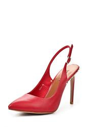 Туфли на каблуке без задников Vitacci VI060AWAJV33, красные кожаные