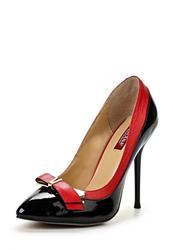 Туфли на каблуке-шпильке Milana MI840AWABF72, красно-черные (кожа-лак)