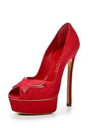 Туфли на платформе и высоком каблуке Casadei CA559AWAUF83, красные
