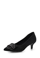 Туфли на низком каблуке Tamaris TA171AWACD72, черные замшевые