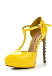 Туфли на платформе и высоком каблуке Vitacci VI060AWAJV28, желтые