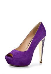 Туфли на платформе и каблуке Vitacci VI060AWAJW51, фиолетовые (замша)