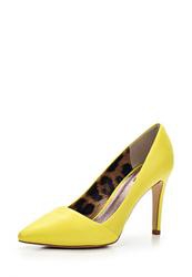 Женские туфли на каблуке Just Cavalli JU662AWABT65, желтые кожаные