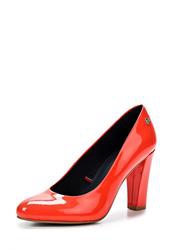 Туфли на каблуке Tommy Hilfiger TO263AWAVI49, красные кожаные (лак)
