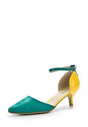 Туфли на низком каблуке Vivian Royal VI809AWBJW88, желто-зеленые