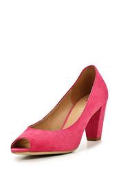 Туфли на толстом каблуке Hogl HO027AWAHF00, розовые замшевые