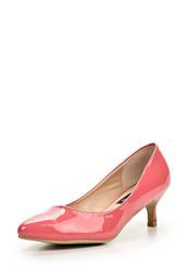 Туфли на низком каблуке Burlesque BU001AWBQU46, розовые (кожа, лак)