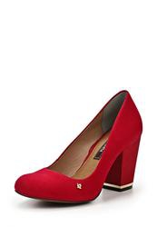 Туфли на толстом каблуке Cravo & Canela CR005AWCHZ39, красные (замша)
