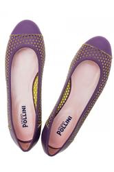 купить Балетки женские на каблуке Studio Pollini, фиолетовые кожаные фото Балетки женские на каблуке Studio Pollini, фиолетовые кожаные