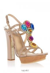 купить Босоножки на толстом каблуке Lena Milan BH1236-L610-N240, бежевые/цветные фото Босоножки на толстом каблуке Lena Milan BH1236-L610-N240, бежевые/цветные