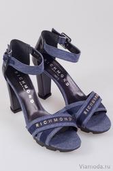 купить Босоножки на каблуке Richmond R-5031, синего цвета фото Босоножки на каблуке Richmond R-5031, синего цвета
