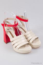 купить Босоножки на толстом каблуке N.J.B. NJB-3049E3B, красно-белые фото Босоножки на толстом каблуке N.J.B. NJB-3049E3B, красно-белые