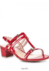 купить Босоножки на толстом каблуке ENZO Brera G2543-L-503, красные фото Босоножки на толстом каблуке ENZO Brera G2543-L-503, красные