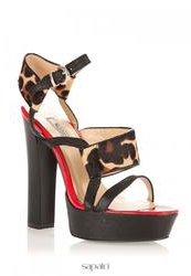 купить Босоножки на платформе и каблуке Santorini 1263-557, черные/мультицвет фото Босоножки на платформе и каблуке Santorini 1263-557, черные/мультицвет