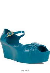 купить Босоножки на платформе Kartell 074/90, синие с закрытой пяткой фото Босоножки на платформе Kartell 074/90, синие с закрытой пяткой