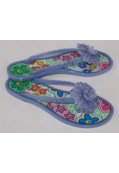 купить Сланцы женские Menghi Shoes, синие/цветные фото Сланцы женские Menghi Shoes, синие/цветные