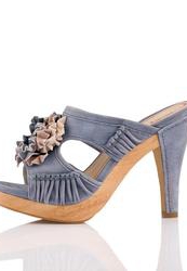 купить Сабо на каблуке Luxury Rebel, синие/платформа фото Сабо на каблуке Luxury Rebel, синие/платформа