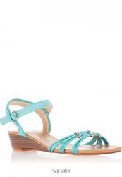 купить Женские сандали на танкетке Betsy 319214/02#2, бирюзовые фото Женские сандали на танкетке Betsy 319214/02#2, бирюзовые