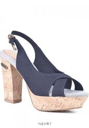 купить Босоножки на толстом каблуке Wrangler WL141522-16, синие/платформа фото Босоножки на толстом каблуке Wrangler WL141522-16, синие/платформа
