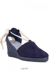 купить Закрытые босоножки на танкетке Gant 8563057, темно-синие фото Закрытые босоножки на танкетке Gant 8563057, темно-синие