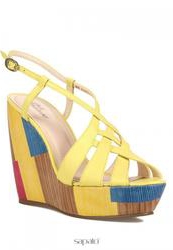 купить Босоножки на платформе Just Couture 2-34136, желтые/цветные фото Босоножки на платформе Just Couture 2-34136, желтые/цветные