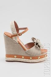 купить Босоножки на платформе RED VALENTINO SF-GQS00411, бежевые фото Босоножки на платформе RED VALENTINO SF-GQS00411, бежевые