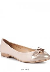 купить Балетки на каблуке ENZO Brera H01-S-53, бежевые/золотые фото Балетки на каблуке ENZO Brera H01-S-53, бежевые/золотые