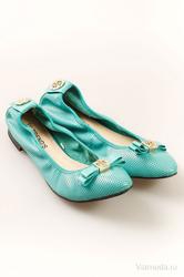 купить Балетки женские TF TREND'S TF-12142, бирюзовые фото Балетки женские TF TREND'S TF-12142, бирюзовые