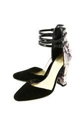 купить Босоножки на толстом каблуке Svetski 1163170302702, черные/мультицвет фото Босоножки на толстом каблуке Svetski 1163170302702, черные/мультицвет