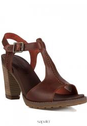 купить Босоножки на толстом каблуке Timberland TBL8103AM, коричневые фото Босоножки на толстом каблуке Timberland TBL8103AM, коричневые