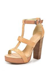 купить Босоножки на толстом каблуке Tommy Hilfiger TO263AWAVP00, бежевые фото Босоножки на толстом каблуке Tommy Hilfiger TO263AWAVP00, бежевые