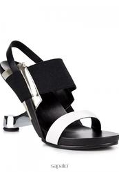 купить Босоножки женские United Nude 10340329916, черно-белые фото Босоножки женские United Nude 10340329916, черно-белые