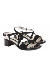 купить Босоножки на толстом каблуке Norma J.Baker, черного цвета фото Босоножки на толстом каблуке Norma J.Baker, черного цвета