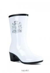купить Сапоги резиновые женские Keddo 328572/117#05, белые/каблук фото Сапоги резиновые женские Keddo 328572/117#05, белые/каблук