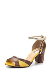 купить Босоножки на толстом каблуке Goergo GO643AWBEW35, желто-коричневые фото Босоножки на толстом каблуке Goergo GO643AWBEW35, желто-коричневые