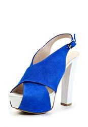 купить Босоножки на платформе Klimini KL134AWIE743, синие/каблук фото Босоножки на платформе Klimini KL134AWIE743, синие/каблук