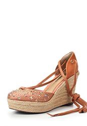 купить Эспадрильи женские на танкетке Dumond DU593AWAET87, коричневые фото Эспадрильи женские на танкетке Dumond DU593AWAET87, коричневые