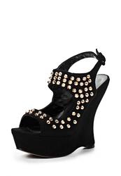 купить Босоножки на платформе Lamania LA002AWAAC84, черные фото Босоножки на платформе Lamania LA002AWAAC84, черные