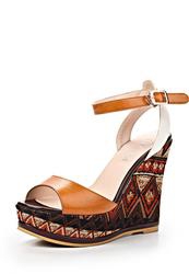купить Босоножки на платформе Lamania LA002AWAAC71, оранжевые фото Босоножки на платформе Lamania LA002AWAAC71, оранжевые