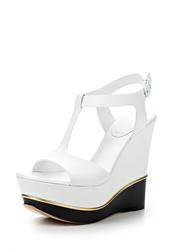 купить Босоножки на платформе Casadei CA559AWAUF75, белые фото Босоножки на платформе Casadei CA559AWAUF75, белые