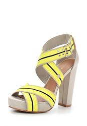 купить Босоножки на толстом каблуке Tommy Hilfiger TO263AWAVI43, желтые фото Босоножки на толстом каблуке Tommy Hilfiger TO263AWAVI43, желтые