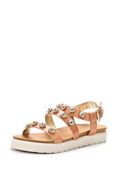 купить Босоножки на платформе River Island RI004AWLR593, бежевые фото Босоножки на платформе River Island RI004AWLR593, бежевые