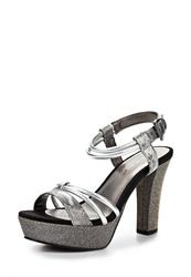 купить Босоножки на платформе Tamaris TA171AWACF37, серебристые/каблук фото Босоножки на платформе Tamaris TA171AWACF37, серебристые/каблук